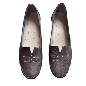 SAS Sonyo Slip On Heel comfort shoes size 7.5 women’s